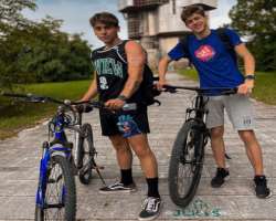 He cycled for over 100 kilometers and also shared the video on the channel.